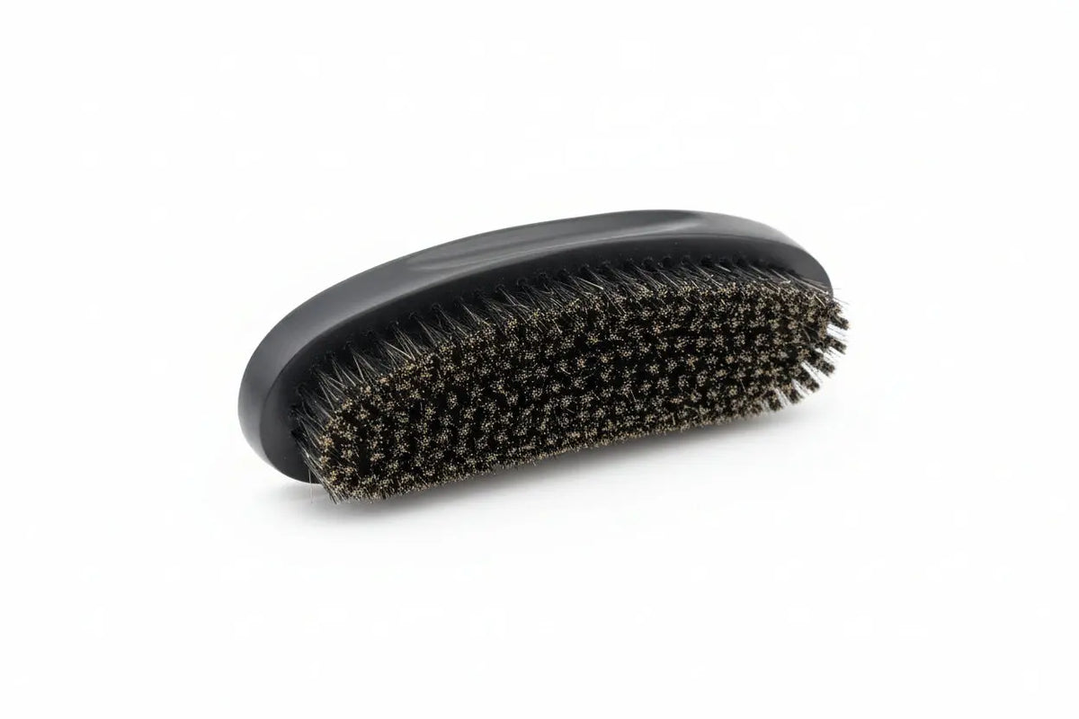 Premium Long-Curve Wave Brush (Medium Bristles) Black My Store