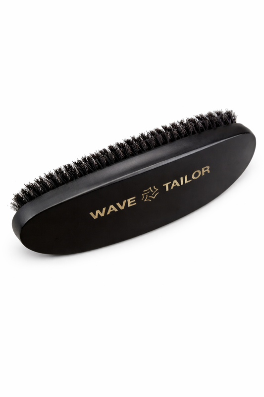 Premium Long-Curve Wave Brush (Medium Bristles) Black