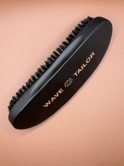 Premium Long-Curve Wave Brush (Medium Bristles) Black