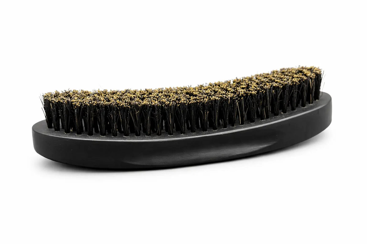Premium Long-Curve Wave Brush (Medium Bristles) Black My Store